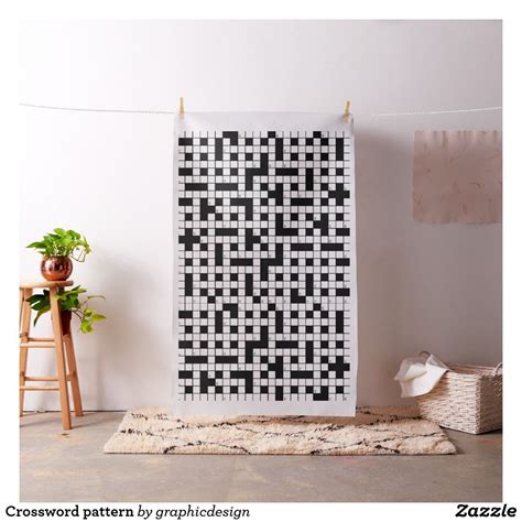 patterned fabric crossword